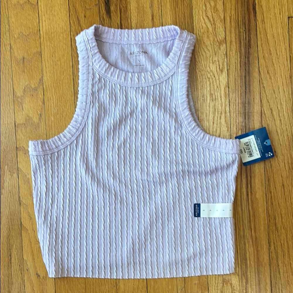 Arizona Jean Company Light Purple Ribbed Top